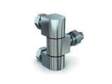Hinges for surface mounted doors