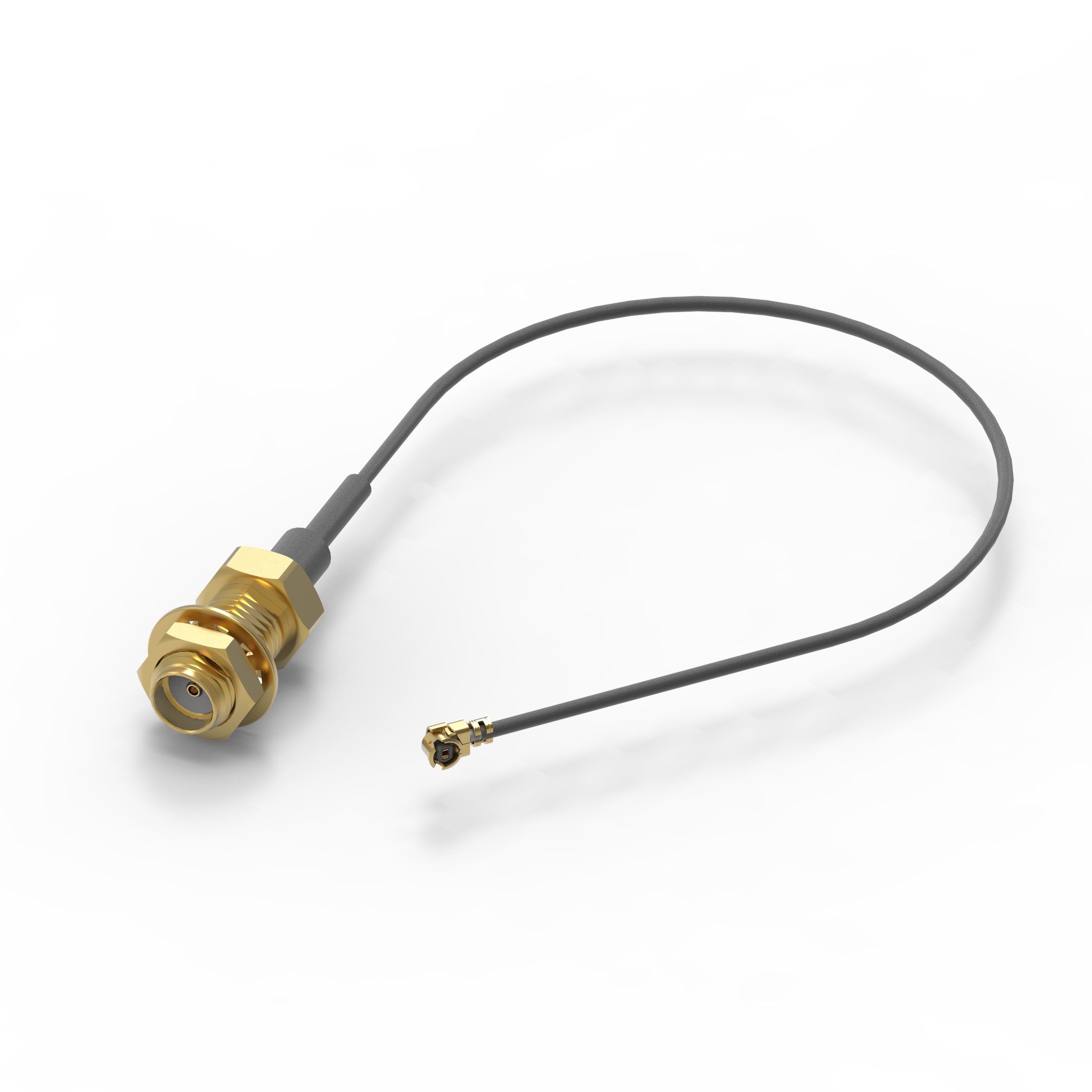 SMA Blkd Jack to UMRF R/A Plug