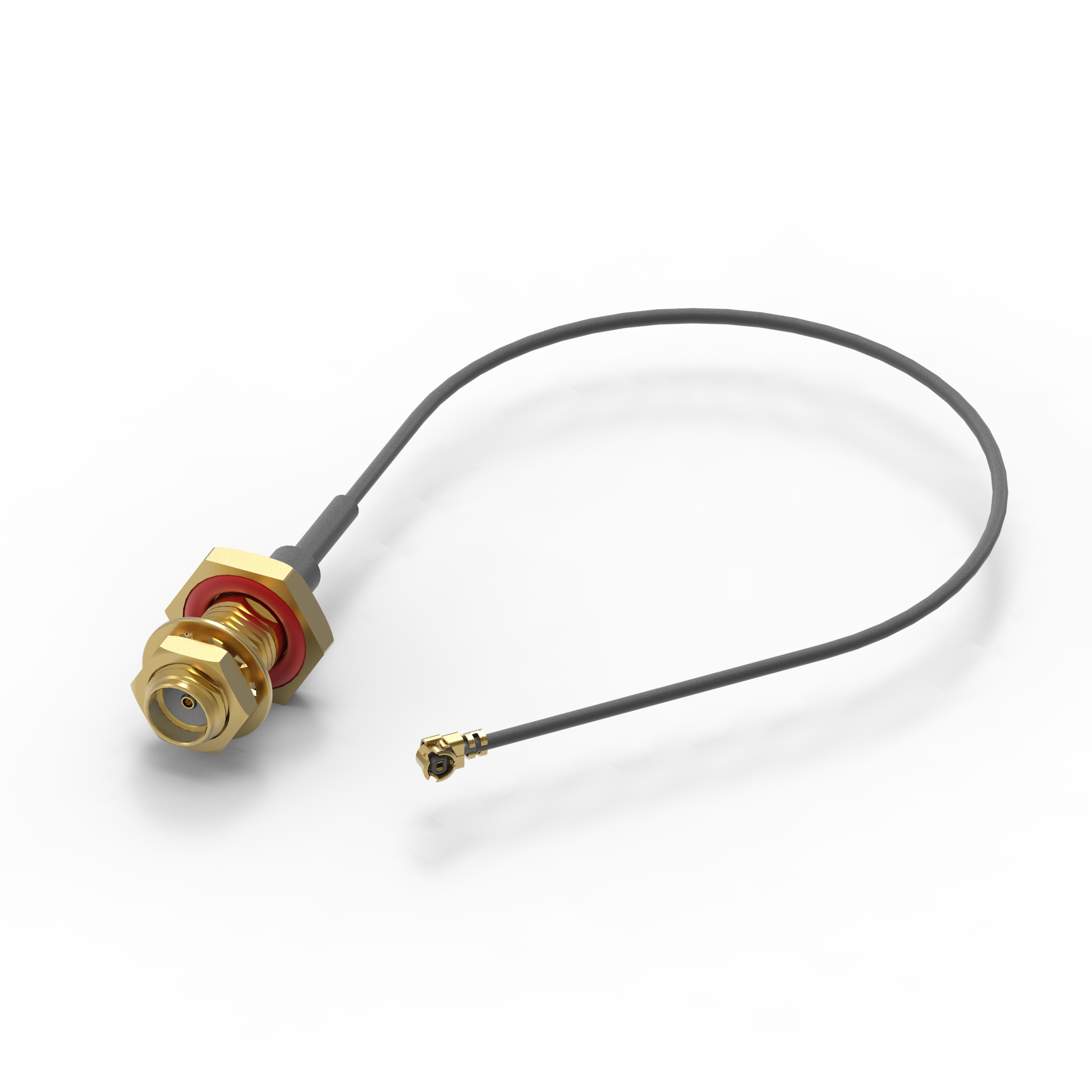 SMA Blkd Jack IP67 to UMRF R/A Plug