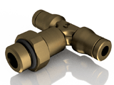 Pneumatic tee fittings