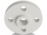 Hydraulic weld-on or threaded hubbed neck flanges