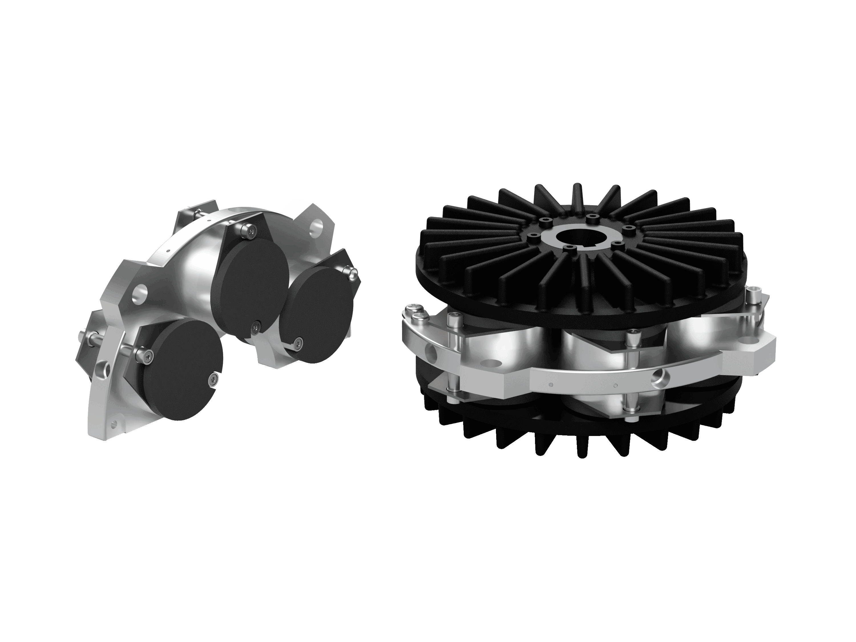6 Inch Diameter Dual Disc Pneumatic Brake