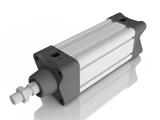 Pneumatic cylinders with rod, classical