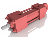 Tie rod hydraulic cylinders