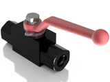Hydraulic ball/plug valves