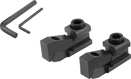 T-slot clamps, steel (set)