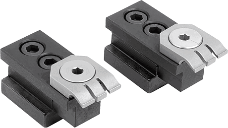 Flat clamp, steel for T-slot
