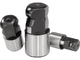 Locating pins with flattened ball-end Form C