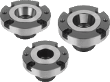 Locating bushes, hardened and black oxidised steel, for pneumatic locating cylinders