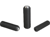 Ball-end thrust screws without headwith fine thread
