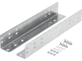 Mounting bracket, steel, for telescopic slides