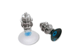 SELF-LOCKING SUCTION CUPS WITH TRACTION RELEASE FOR HOLDING SMOOTH OBJECTS AND IMPERMEABLE GLASS, POLISHED SHEETS AND POLISHED MARBLE