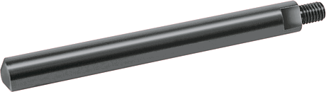 Probe with flat point