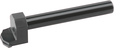 Probe knife point offset, for fixed stop