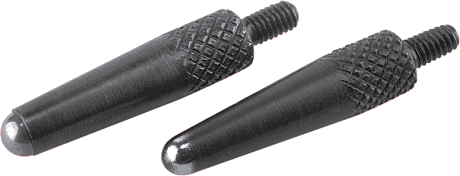 Probe inserts with domed point