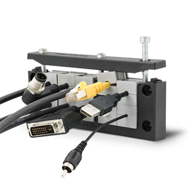 Cable entry systems for cables with connectors