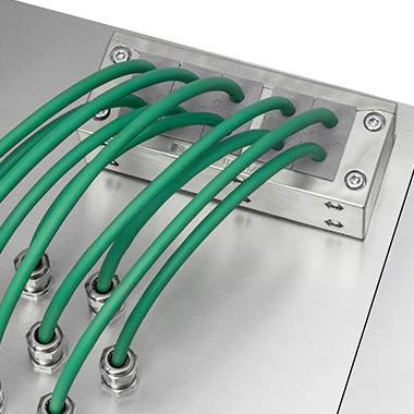 EMC cable entry systems