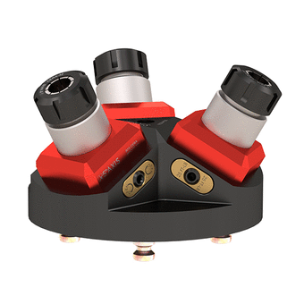 52mm Top Tooling, 52mm Integrated Pyramid w/ 3x CERX-32 Collets