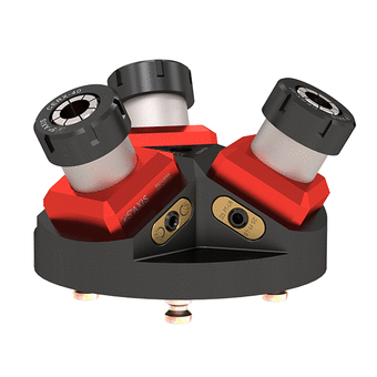 52mm Top Tooling, 52mm Integrated Pyramid w/ 3x CERX-40 Collets