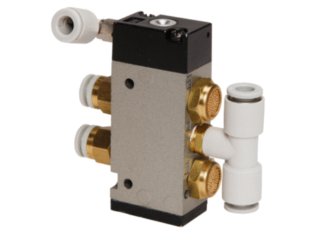 ABNOX - Free CAD models - Pneumatic 5/2-way Valve with Armatures ...