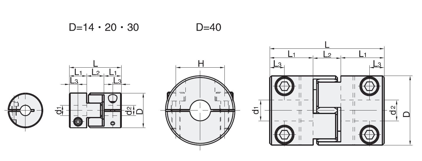 ACME Precision Industry Co.,Ltd. - Free CAD models - Jaw Coupling-Bolt ...