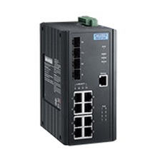 Ethernet Switch; 6G PoE + 2G Mega PoE + 4G SFP Port Gigabit Managed Redundant Industrial Mega PoE Switch