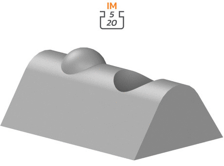 Roll-in nut with ball