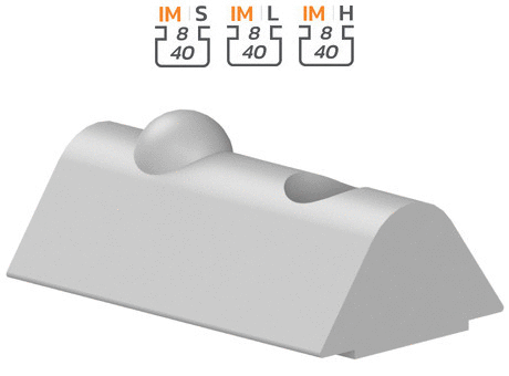 Roll-in nut with ball
