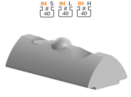 Roll-in nut with ball
