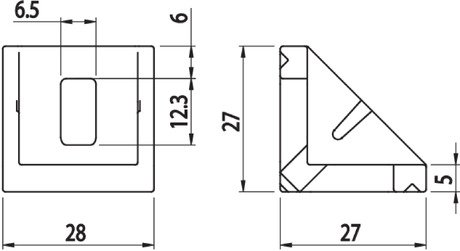 Dimensioned drawing