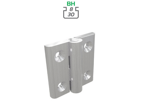 Aluminium hinge