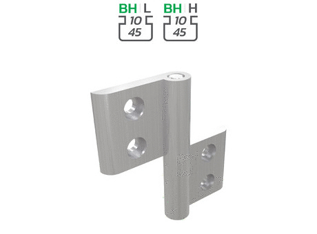 Aluminium hinge