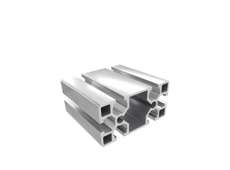 Aluminium profile section, 40x80 mm