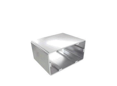 Aluminium profile section, 50x95 mm