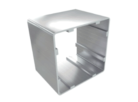 Aluminium profile section, 95x95 mm