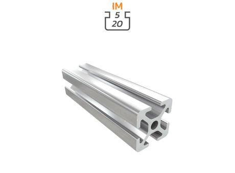 Aluminium profile section, 20x20 mm