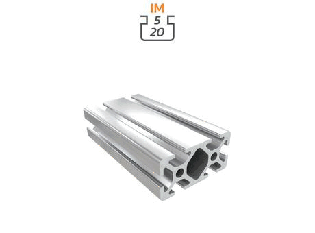Aluminium profile section, 20x40 mm