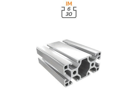 Aluminium profile section, 30x60 mm