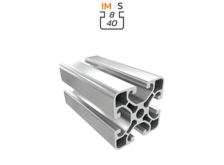 Aluminium profile section, 40x40 mm