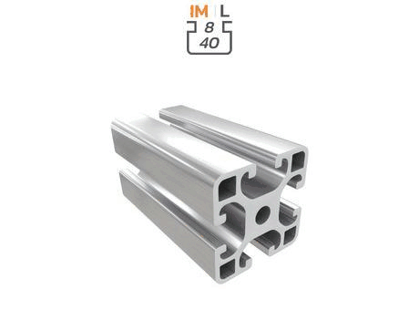 Aluminium profile section, 40x40 mm