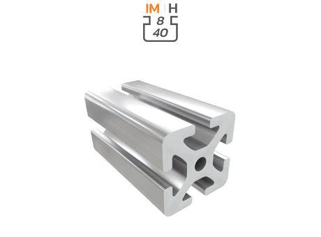 Aluminium profile section, 40x40 mm