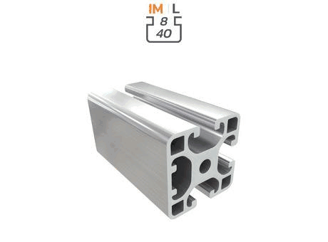 Aluminium profile section, 40x40 mm