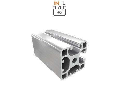 Aluminium profile section, 40x40 mm