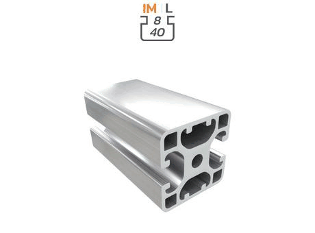 Aluminium profile section, 40x40 mm