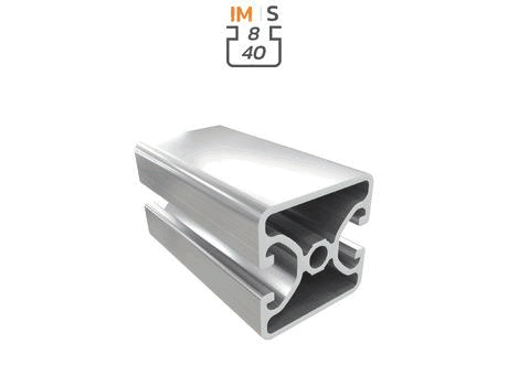 Aluminium profile section, 40x40 mm