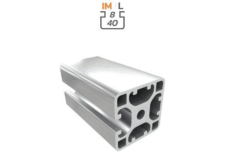 Aluminium profile section, 40x40 mm
