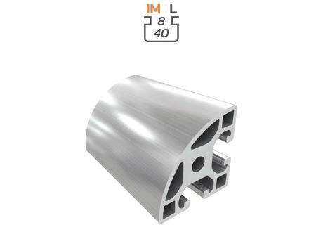Aluminium profile section, 40x40 mm