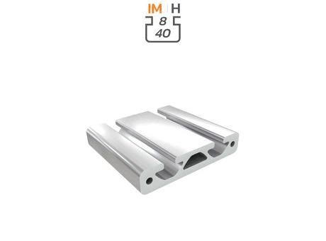 Aluminium profile section, 16x80 mm