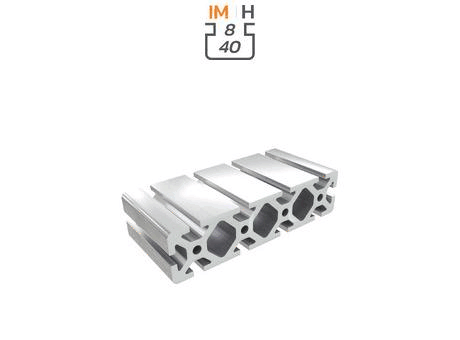 Aluminium profile section, 40x160 mm
