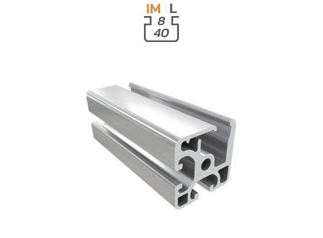 Aluminium profile section, 40x40 mm